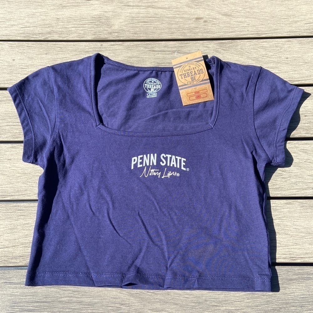 Penn state nittany lions blue cropped T-shirt nwt